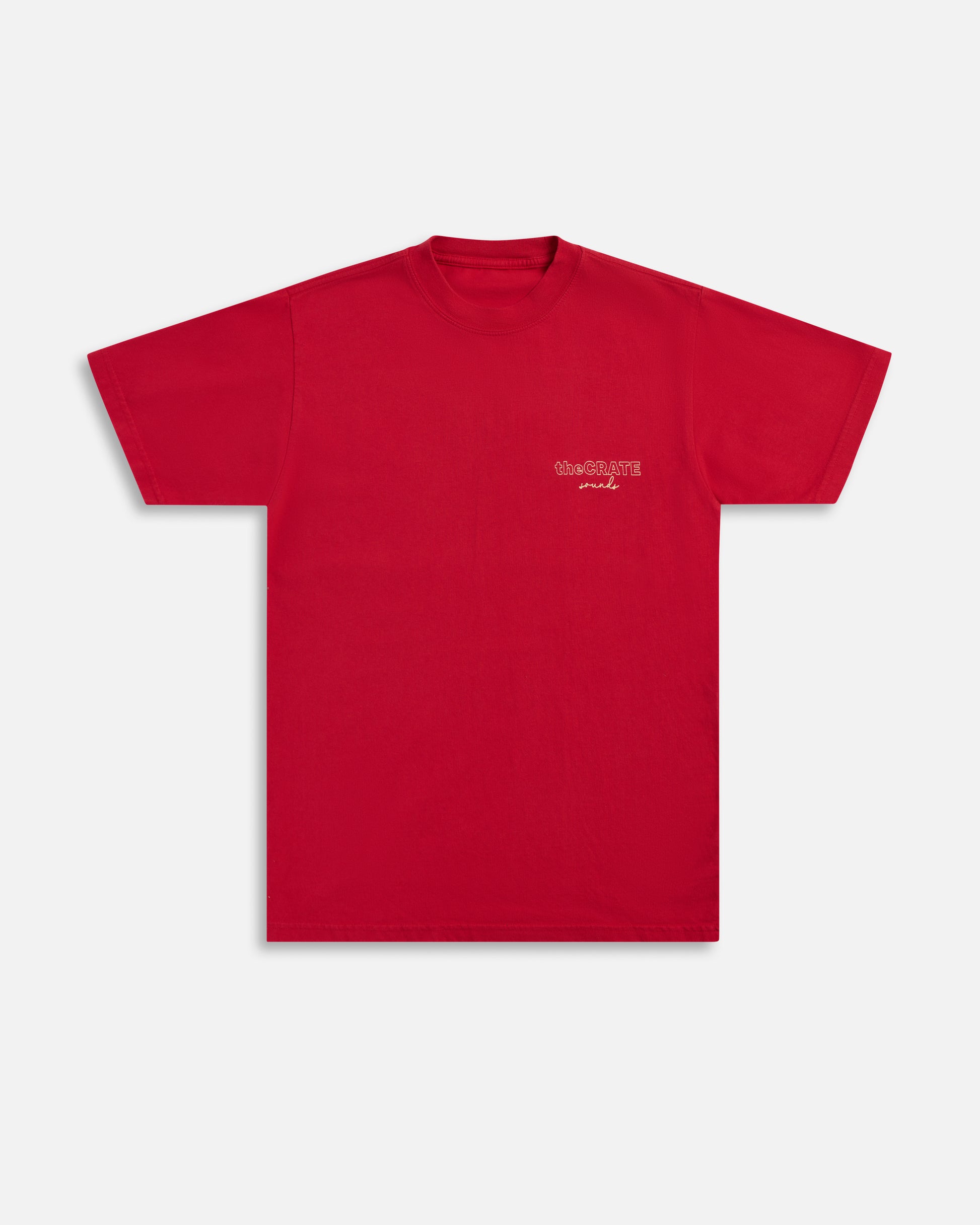 the CRATE Sounds T-shirt Red