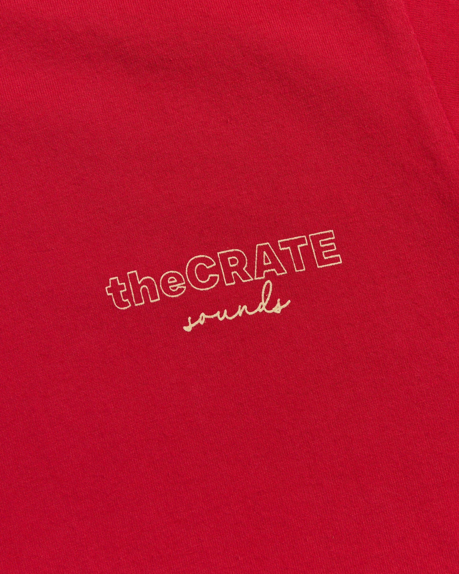 the CRATE Sounds T-shirt Red
