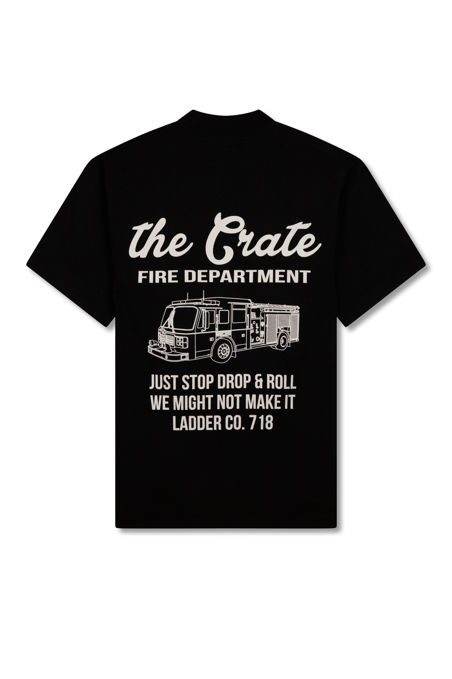 the CRATE Fire Department T-shirt Black
