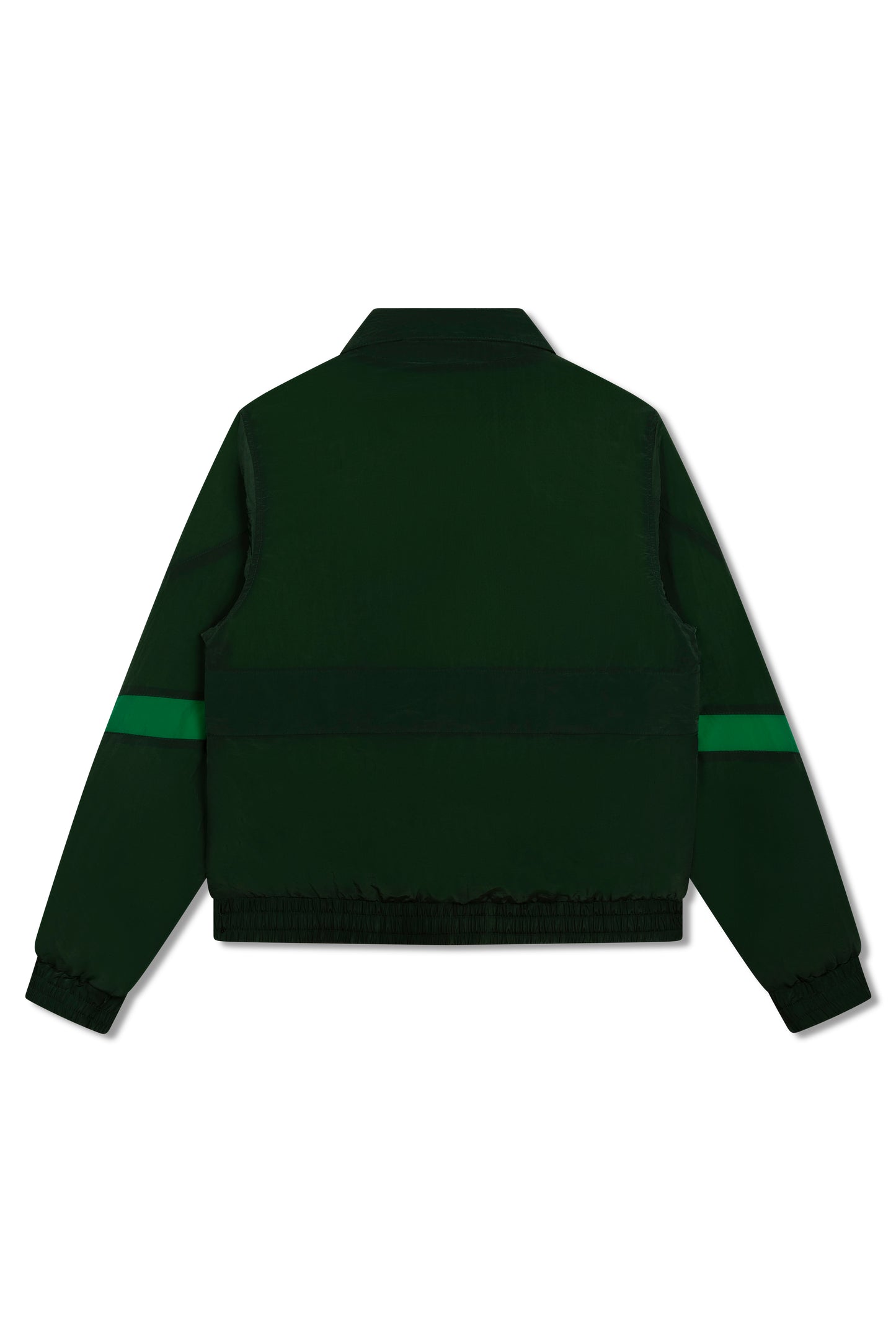 the CRATE Half Zip Windbreaker Jacket Forest Green