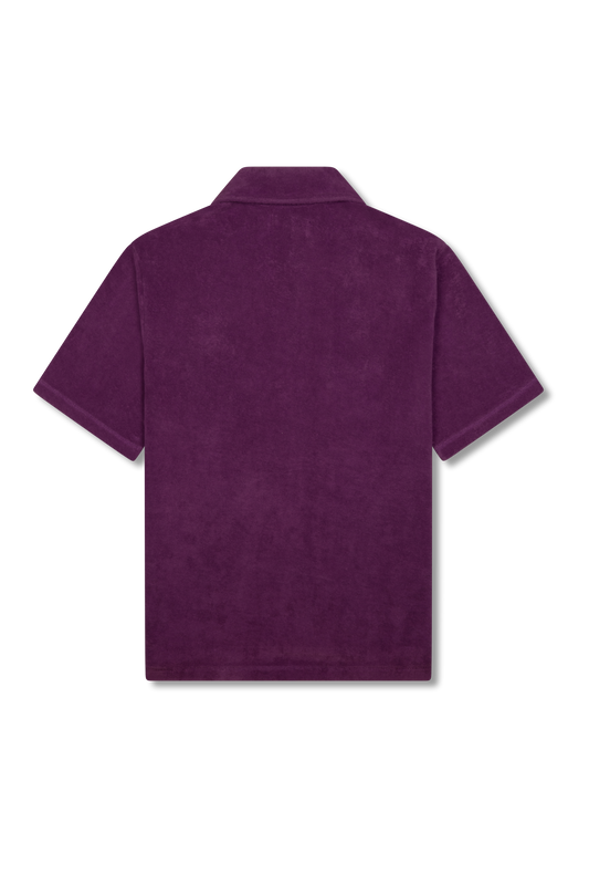 Terry Cloth Polo Purple