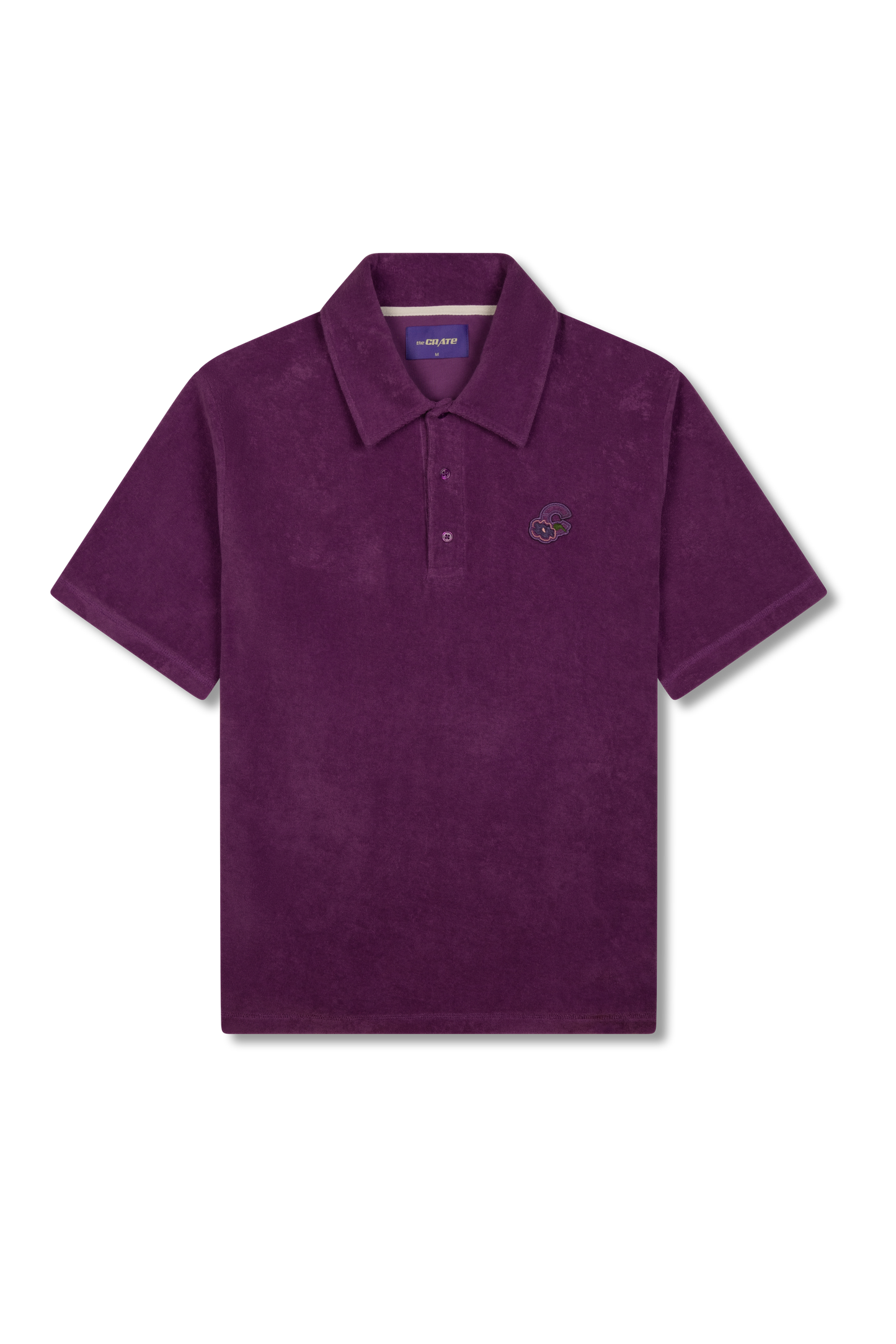 the CRATE Terry Cloth Polo Purple
