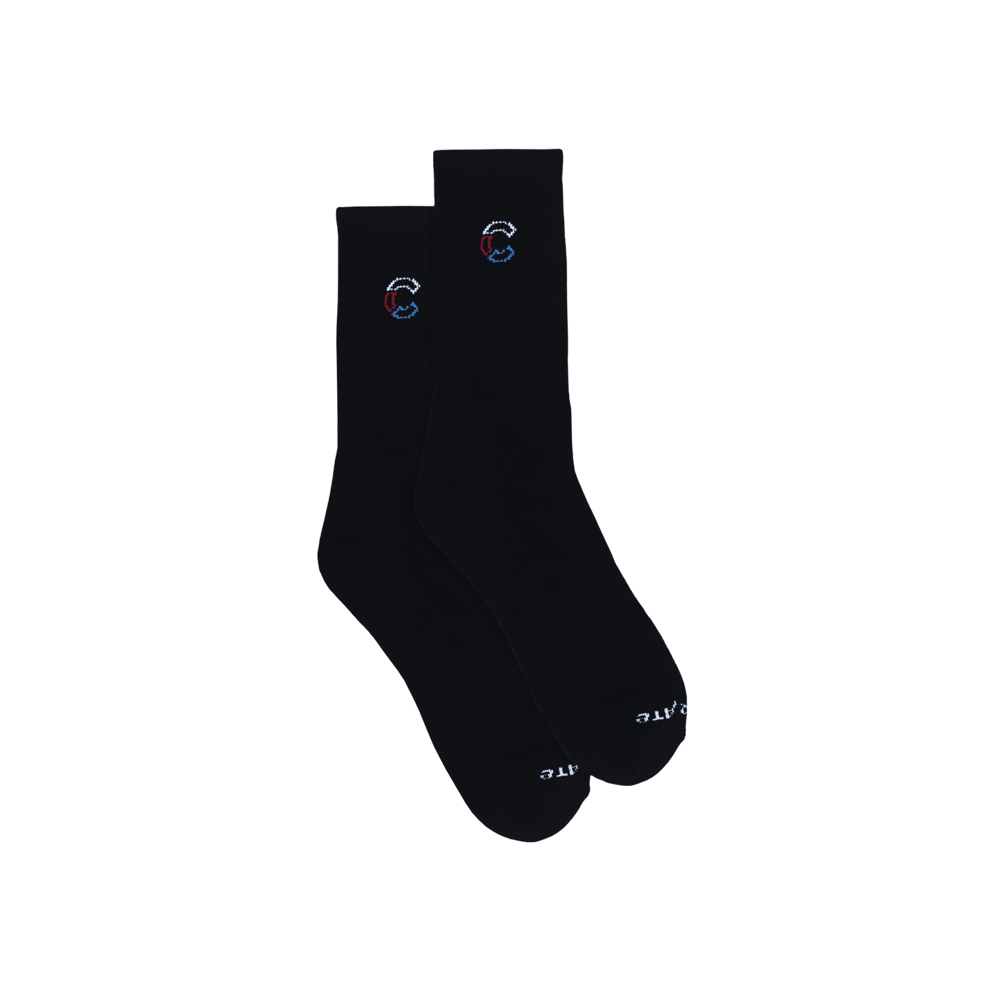 the CRATE C logo Socks Black