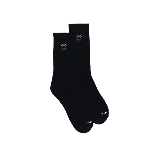 C logo Socks Black