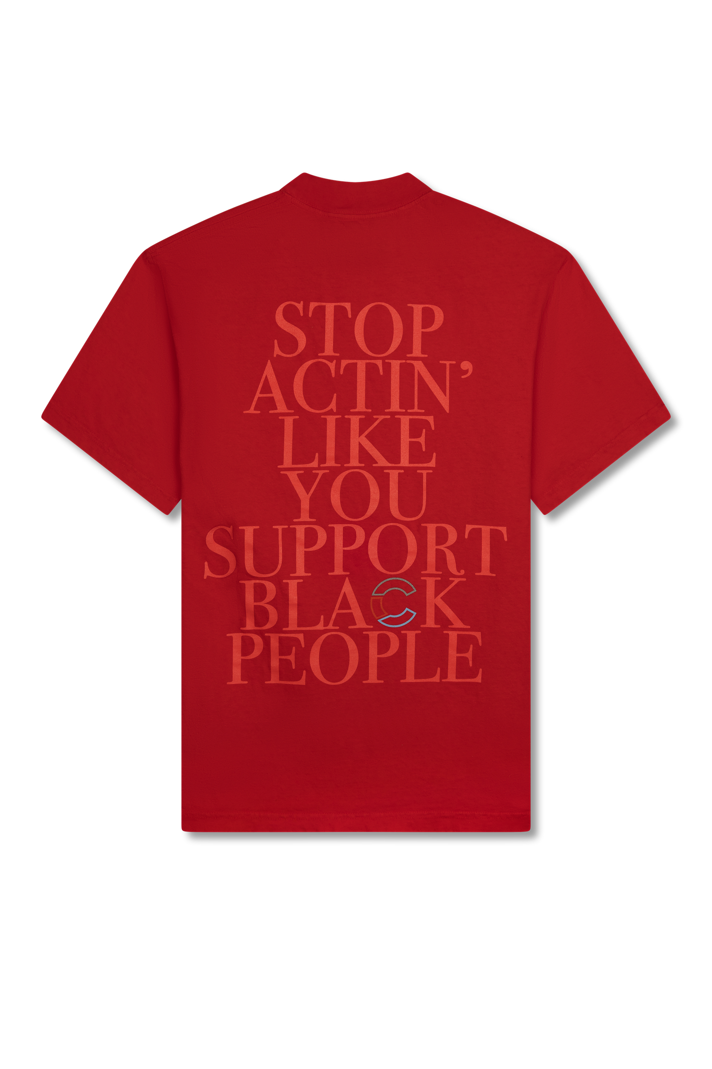 the CRATE Support T-shirt Vintage Red