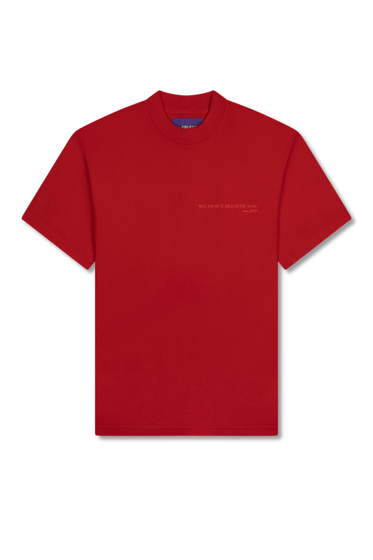 the CRATE Support T-shirt Vintage Red