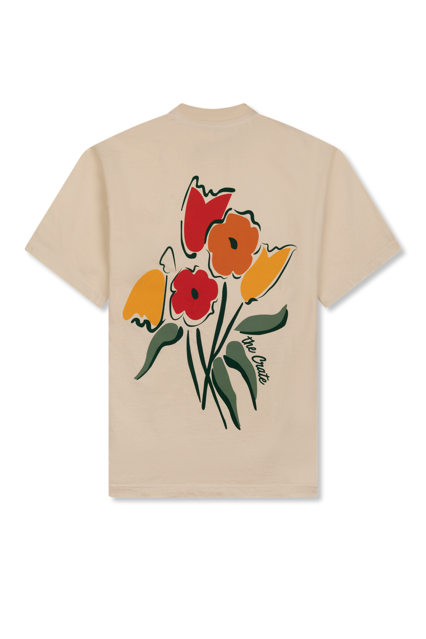the CRATE Floral T-shirt Cream