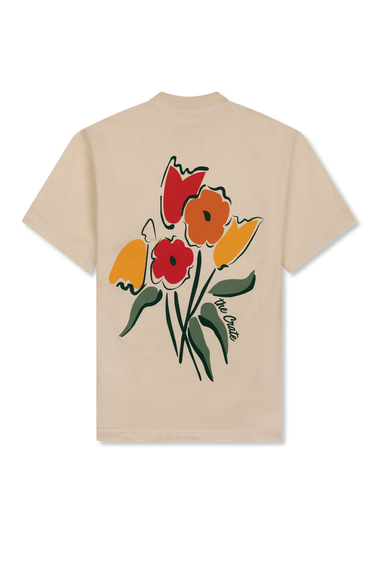 the CRATE Floral T-shirt Cream
