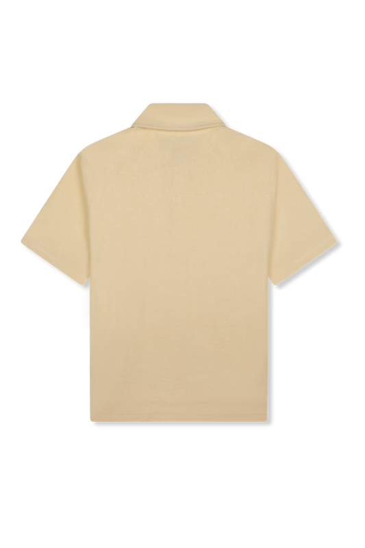 Terry Cloth Polo Cream