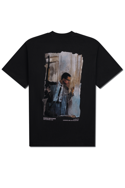 the CRATE Malcolm X Shirt Charcoal