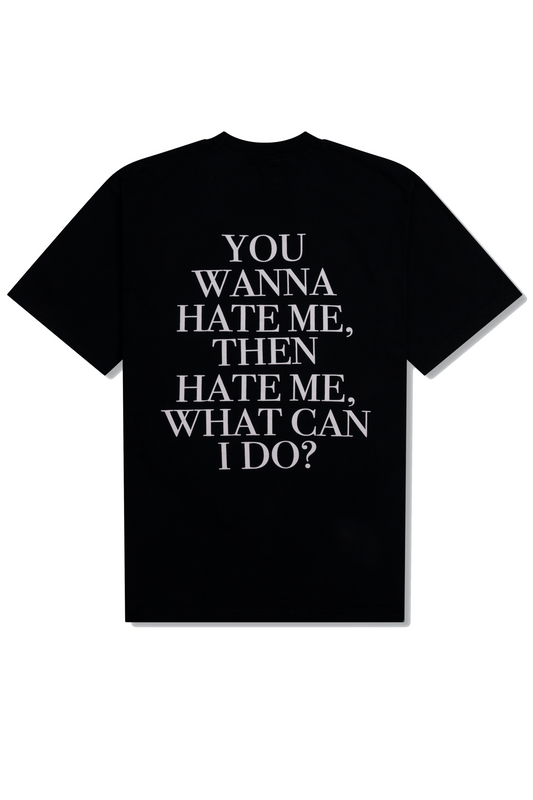 the CRATE Hate Me Now Shirt Black