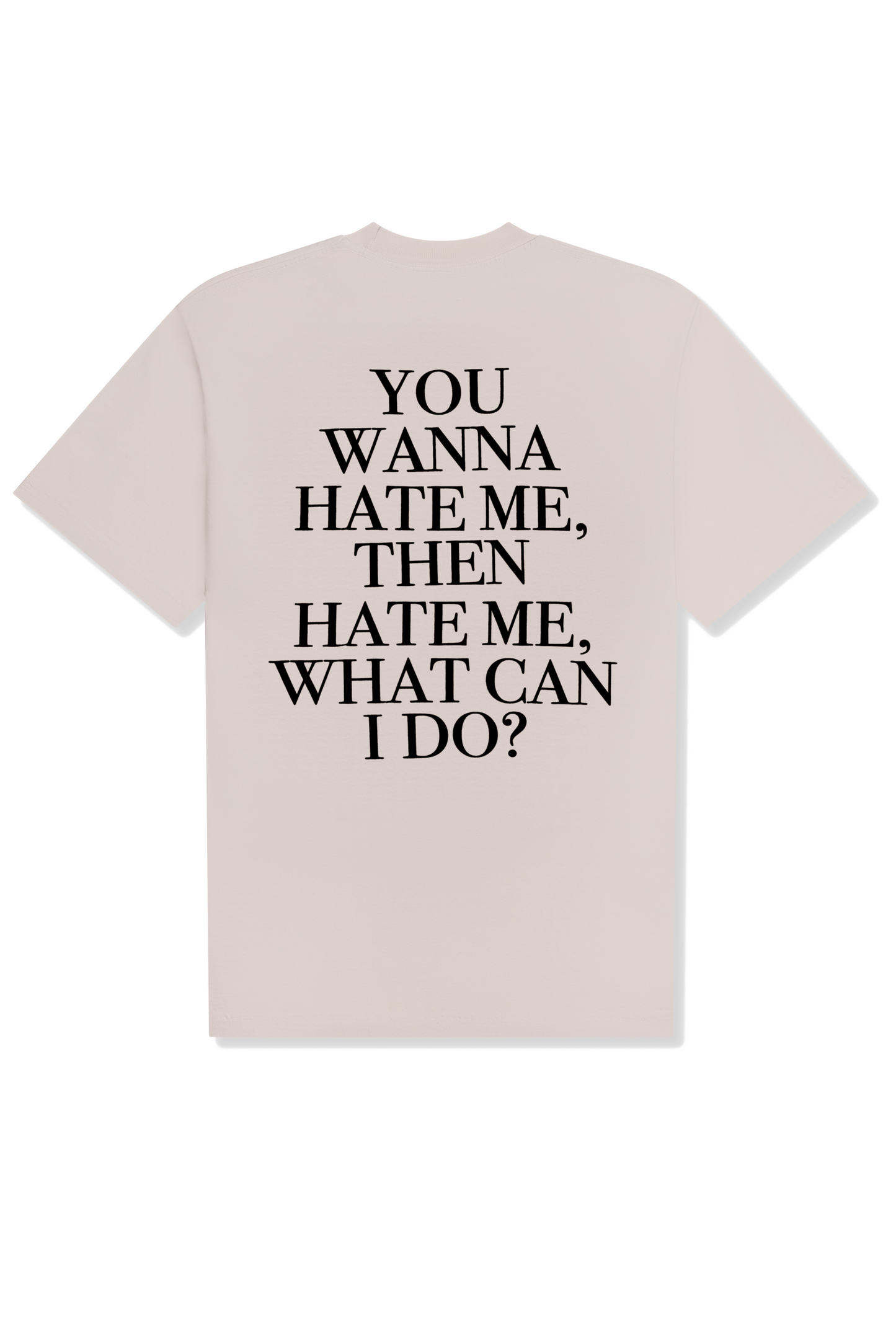 the CRATE Hate Me Now Shirt Cream