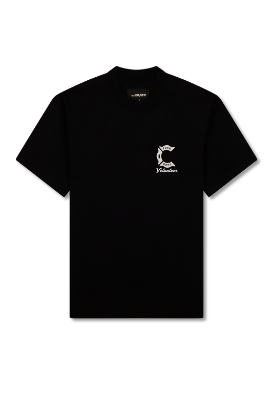 the CRATE Fire Department T-shirt Black