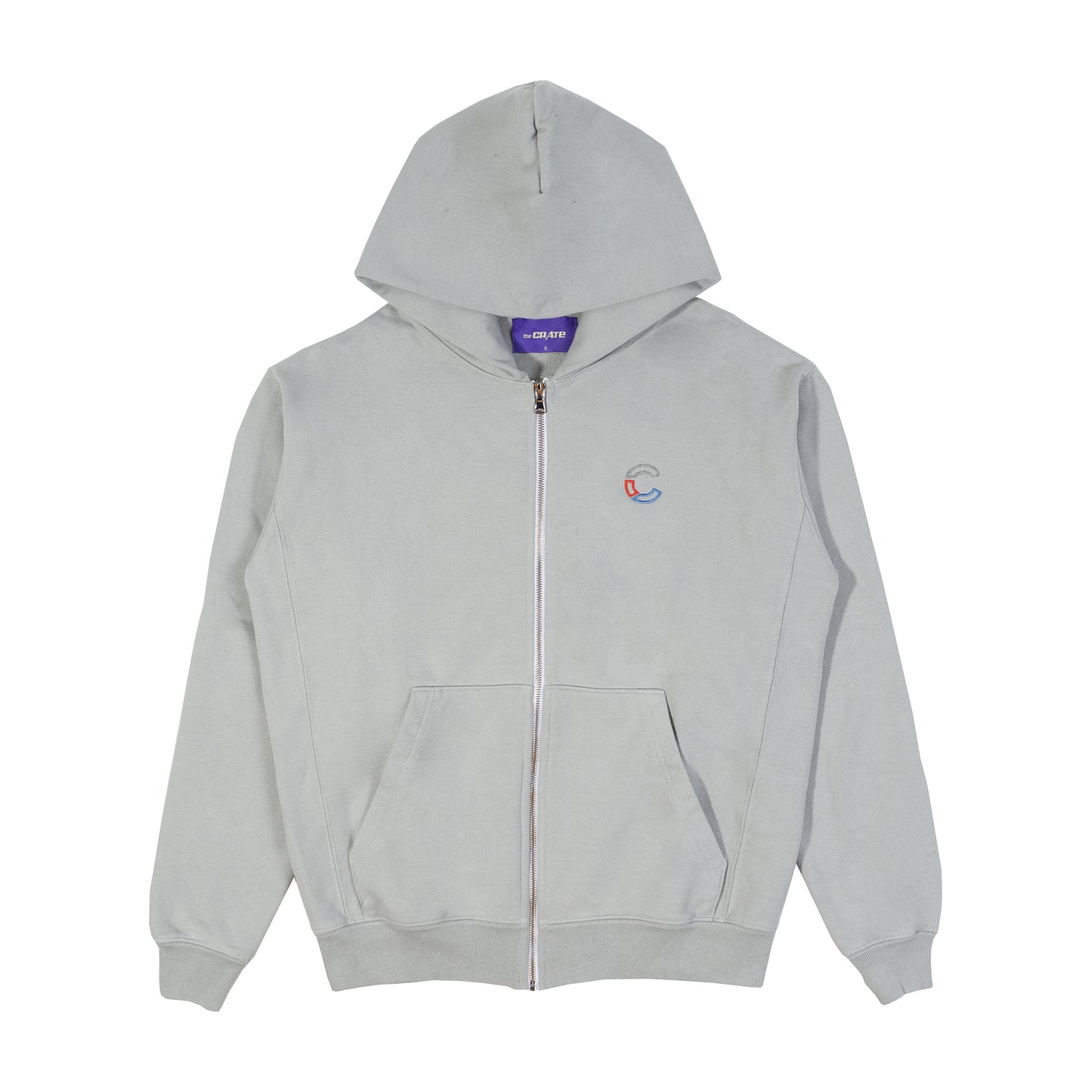 the CRATE Classic C Zip Up Silver