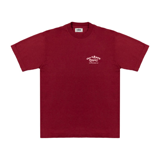the CRATE Cabaret T-Shirt Dark Red