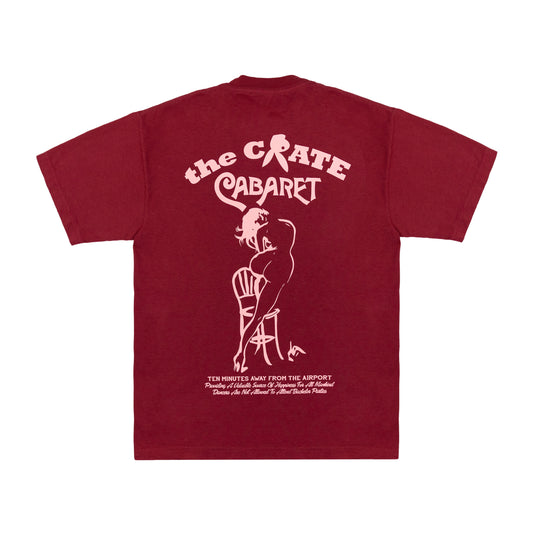 the CRATE Cabaret T-Shirt Dark Red