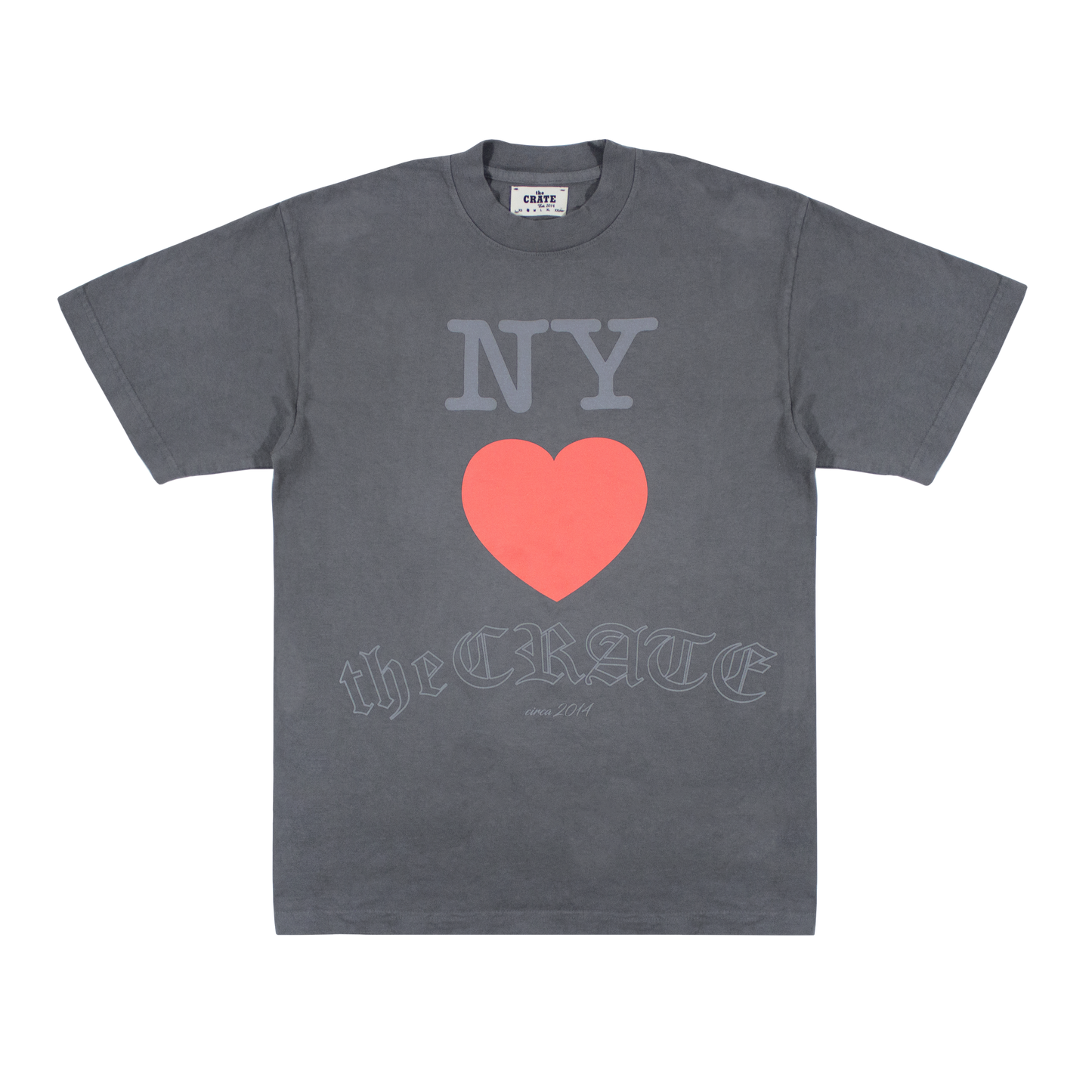 the CRATE NY T-shirt Charcoal