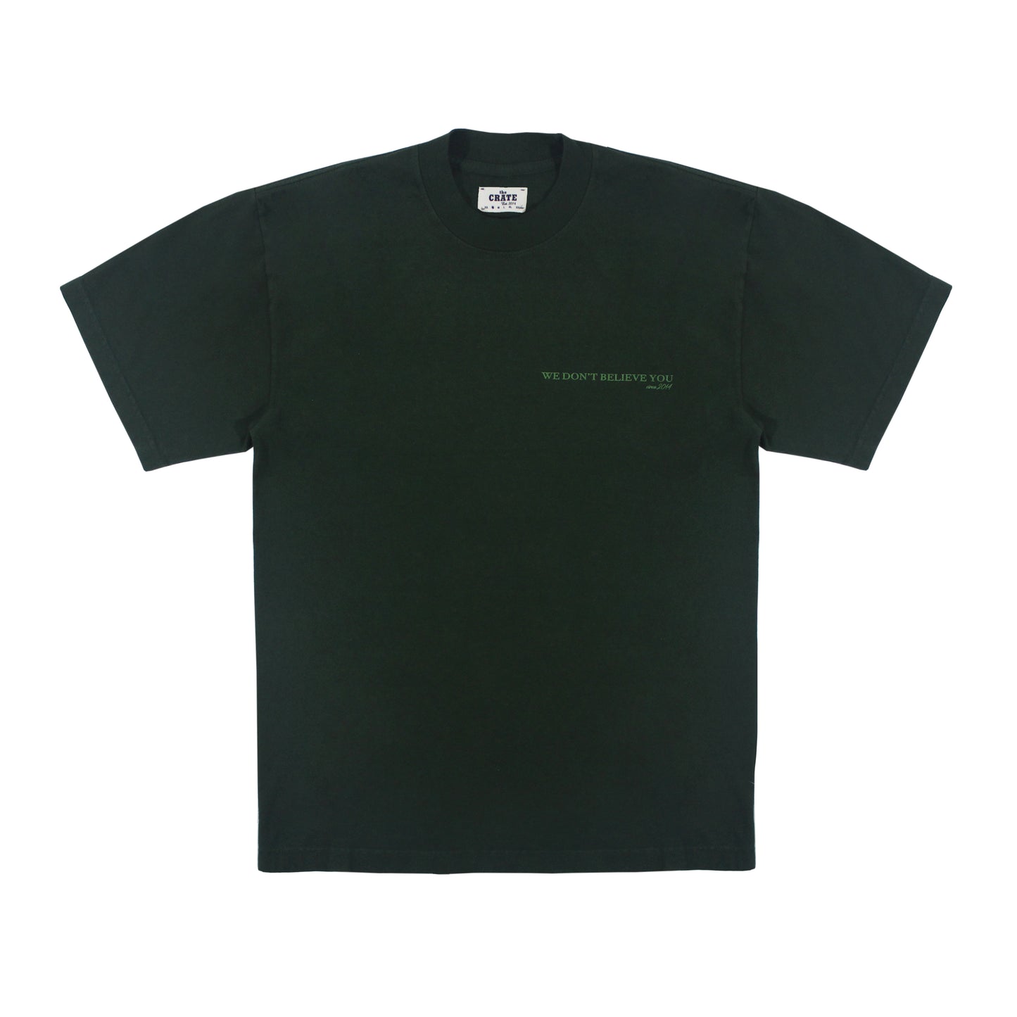 the CRATE Support T-shirt Forest Green