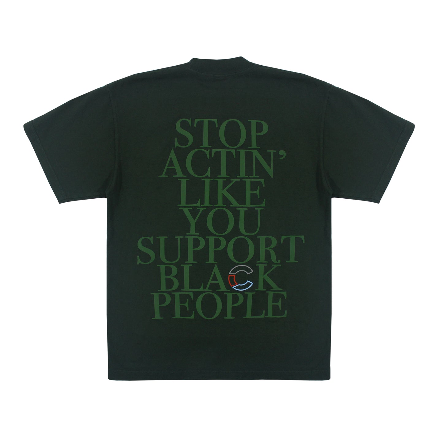 the CRATE Support T-shirt Forest Green